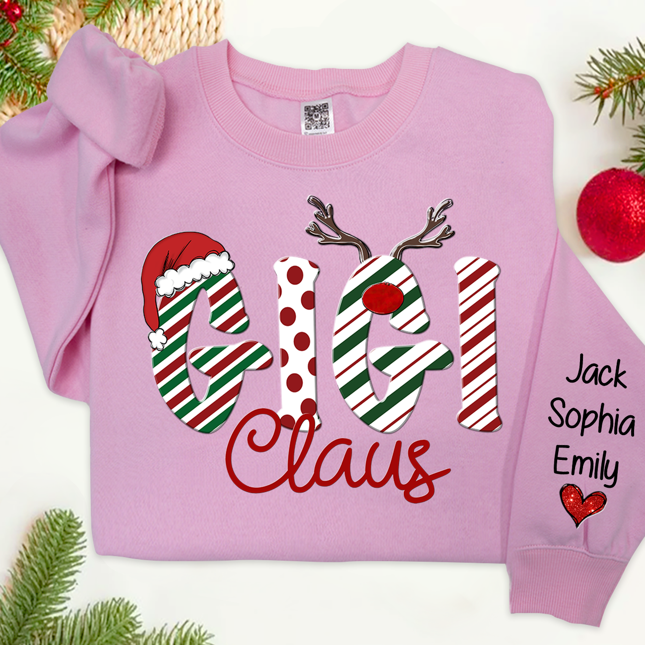 Lofaris Gigi Claus And Grandkids Merry Christmas Sweatshirt