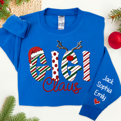 Lofaris Gigi Claus And Grandkids Merry Christmas Sweatshirt