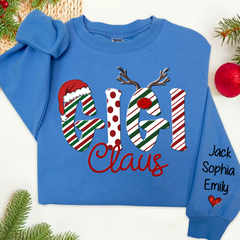 Lofaris Gigi Claus And Grandkids Merry Christmas Sweatshirt