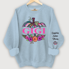 Lofaris Gigi Painted Pumpkin Floral Fall Custom Sweatshirt