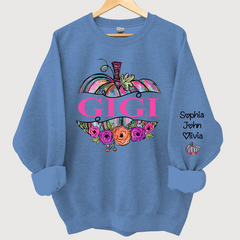 Lofaris Gigi Painted Pumpkin Floral Fall Custom Sweatshirt