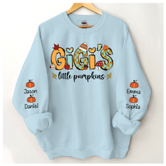 Lofaris Gigi¡¯s Little Pumpkin Autumn Sweatshirt Custom Grandma & Kids Fall Gift TH