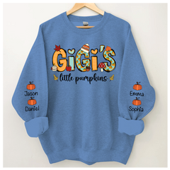 Lofaris Gigi¡¯s Little Pumpkin Autumn Sweatshirt Custom Grandma & Kids Fall Gift TH