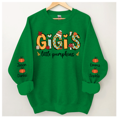 Lofaris Gigi¡¯s Little Pumpkin Autumn Sweatshirt Custom Grandma & Kids Fall Gift TH