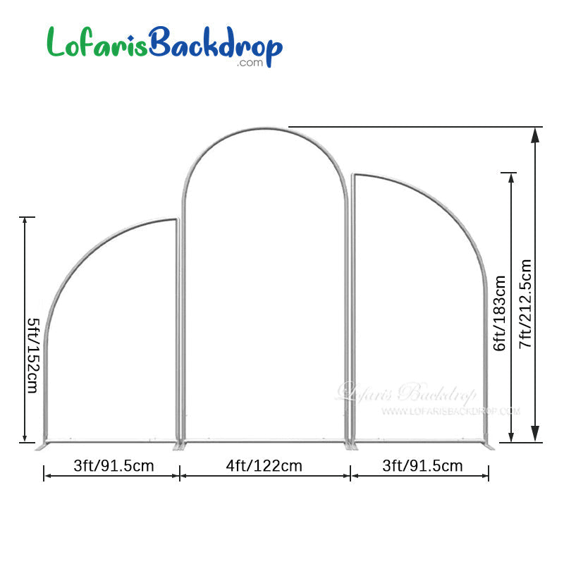 Lofaris Light Blue Cerulean Theme Birthday Arch Backdrop Set
