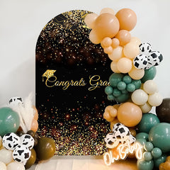 Lofaris Glitter Congrats Grad Arch Backdrop for Graduation