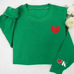 Lofaris Valentines Sweatshirt Glitter Gifts Custom Nickname