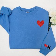 Lofaris Valentines Sweatshirt Glitter Gifts Custom Nickname