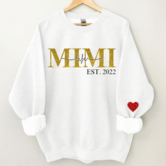 Lofaris Glitter Mimi Life Est Customized Name Sweatshirt