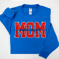 Lofaris Merry Christmas Glitter Mom And Kids Mother Day Gift For Sweatshirt Sublimation LTP01