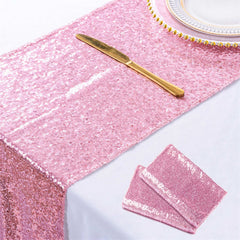 Lofaris Glitter Sequin Table Runner for Holiday Event Decors