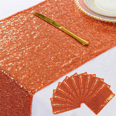 Lofaris Glitter Sequin Table Runner for Holiday Event Decors