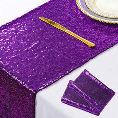 Lofaris Glitter Sequin Table Runner for Holiday Event Decors