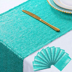 Lofaris Glitter Sequin Table Runner for Holiday Event Decors