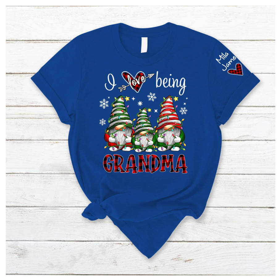 Lofaris Gnom Chirtsmas I Love Being Grandma Kids T - Shirt