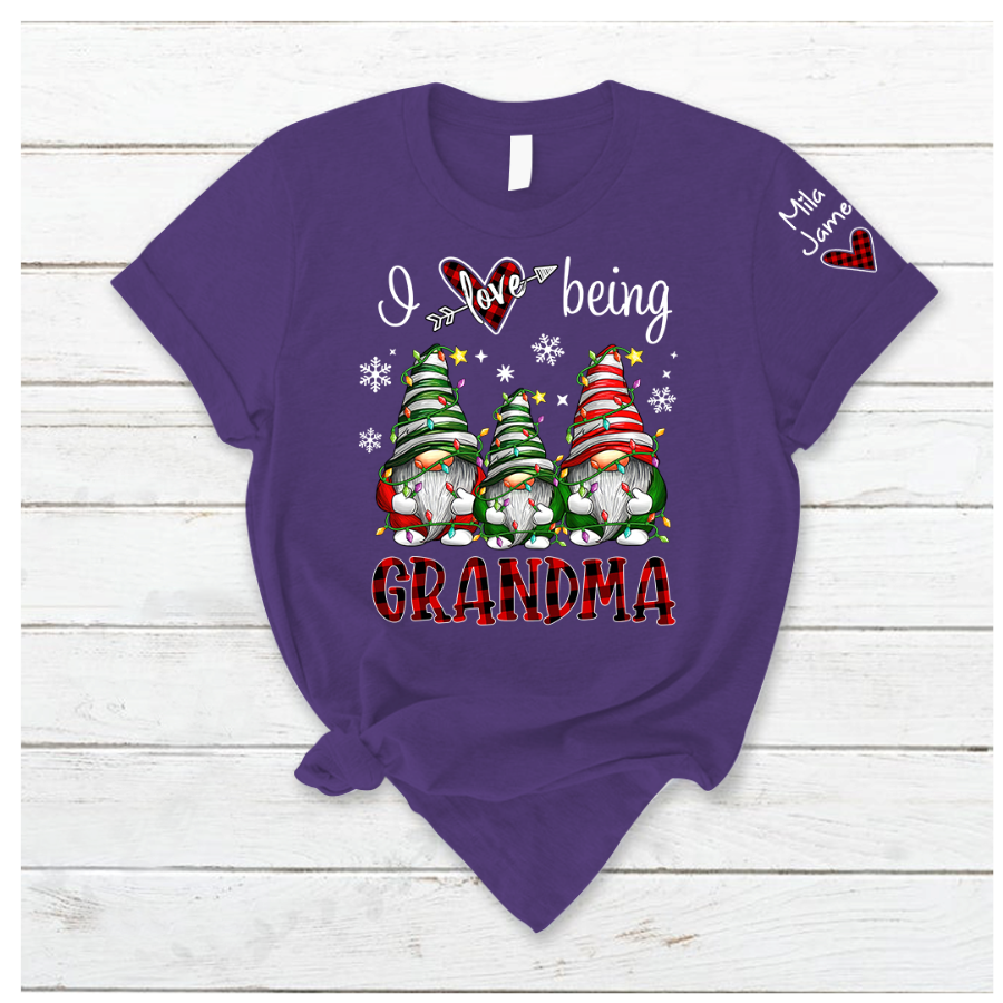 Lofaris Gnom Chirtsmas I Love Being Grandma Kids T - Shirt