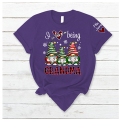 Lofaris Gnom Chirtsmas I Love Being Grandma Kids T - Shirt