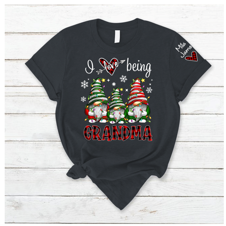 Lofaris Gnom Chirtsmas I Love Being Grandma Kids T - Shirt