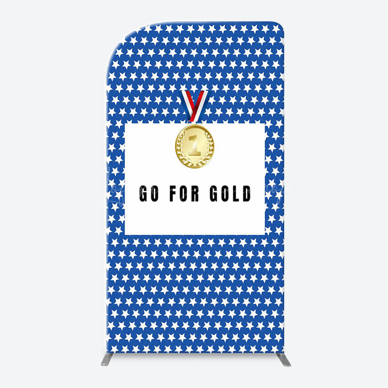 Lofaris Go For Gold Sports Birthday Party Arch Backdrop