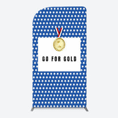 Lofaris Go For Gold Sports Birthday Party Arch Backdrop