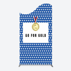 Lofaris Go For Gold Sports Birthday Party Arch Backdrop