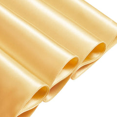 Lofaris Gold 108 GSM Satin Banquet Rectangle Tablecloth