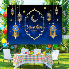 Lofaris Gold Diamond Pendant Lantern Ramadan Kareem Backdrop