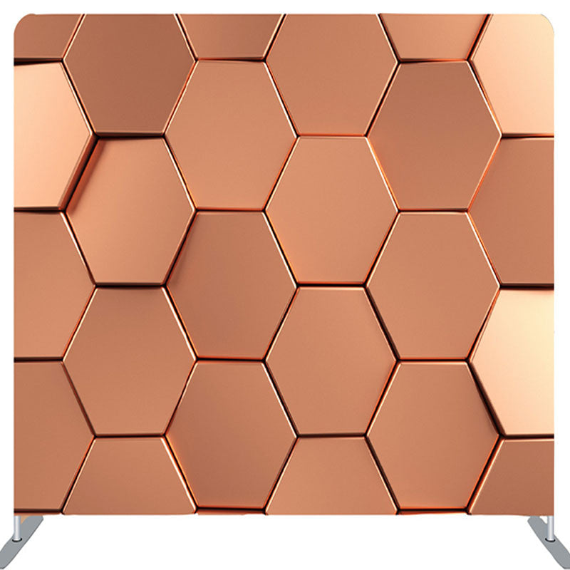 Lofaris Gold Hexagon Wall Fabric Backdrop Cover For Party