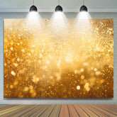 Lofaris Golden Glitter Bokeh Backdrop For Birthday Party
