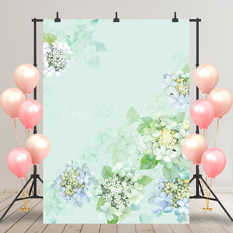 Lofaris Gradient Spring Floral Backdrop For Birthday Party