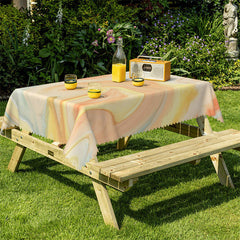 Lofaris Gradient Yellow Decorative Rectangle Tablecloth
