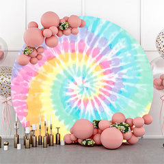 Lofaris Graffiti Colorful Simple Pure Round Backdrop Kit