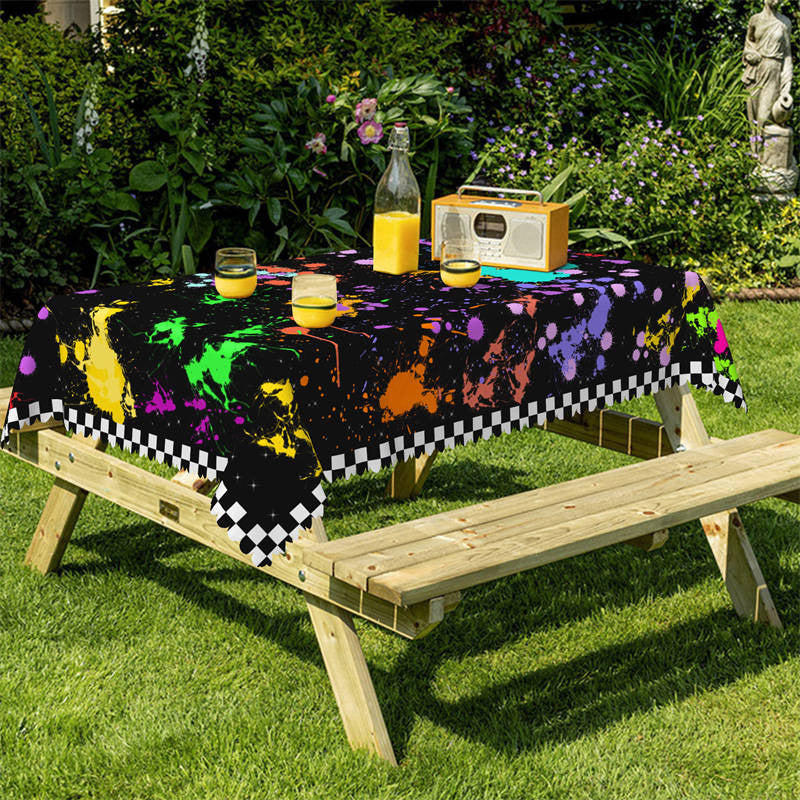 Lofaris Graffiti Farmhouse Rectangle Tablecloth For Party