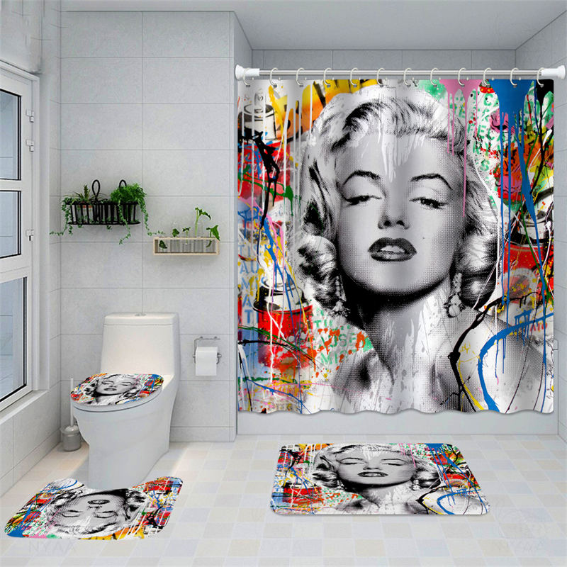 Lofaris Graffiti Model Sexy Woman Art Shower Curtain For Bathtub