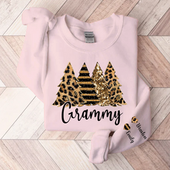 Lofaris Grammy Leopard Xmas Tree Custom Christmas Sweatshirt