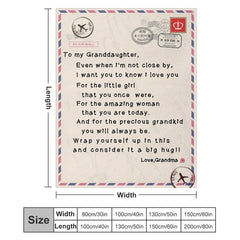 Lofaris Granddaughters Gift - Warm Letter Blanket
