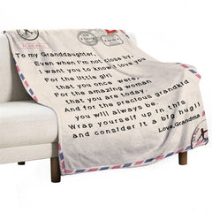 Lofaris Granddaughters Gift - Warm Letter Blanket