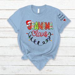 Lofaris Grandma And GrandKid Christmas Personalized T-Shirt