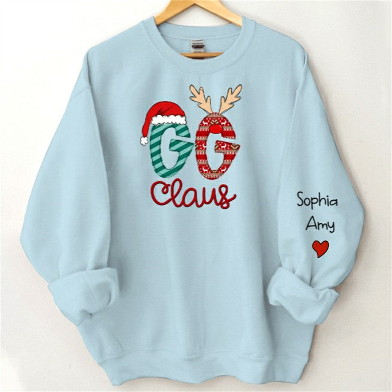Lofaris Grandma And Kids Claus Custom Christmas Sweatshirt