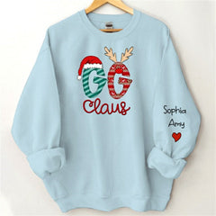 Lofaris Grandma And Kids Claus Custom Christmas Sweatshirt