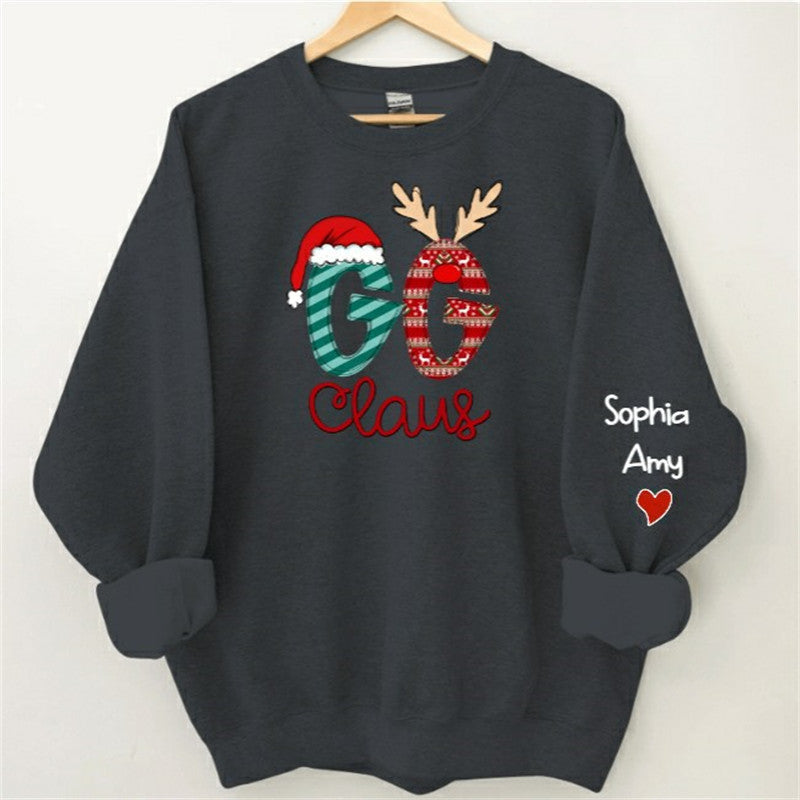 Lofaris Grandma And Kids Claus Custom Christmas Sweatshirt