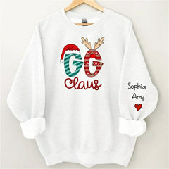 Lofaris Grandma And Kids Claus Custom Christmas Sweatshirt