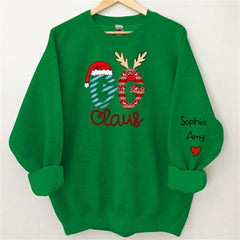 Lofaris Grandma And Kids Claus Custom Christmas Sweatshirt