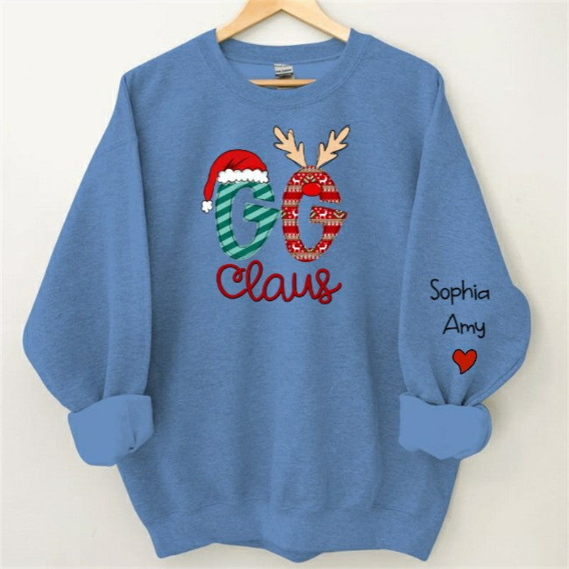 Lofaris Grandma And Kids Claus Custom Christmas Sweatshirt