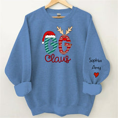 Lofaris Grandma And Kids Claus Custom Christmas Sweatshirt