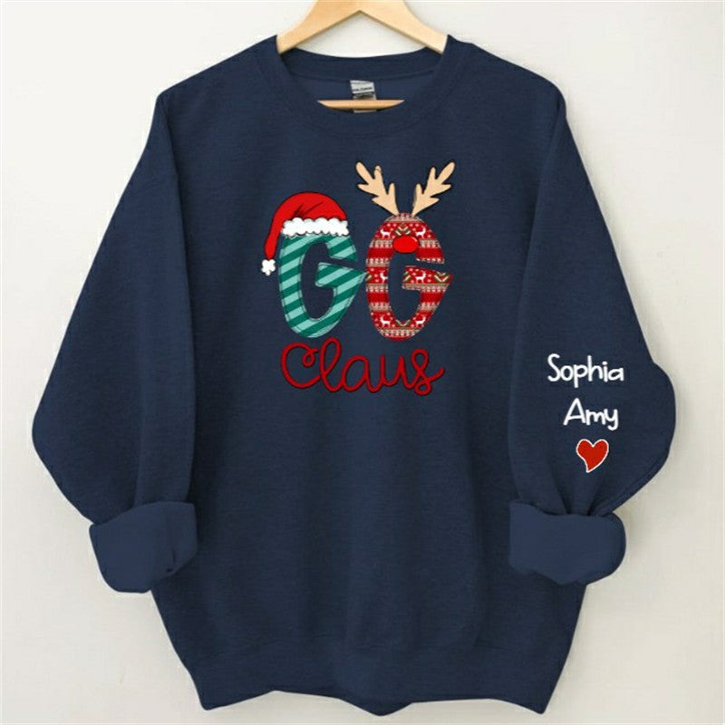 Lofaris Grandma And Kids Claus Custom Christmas Sweatshirt