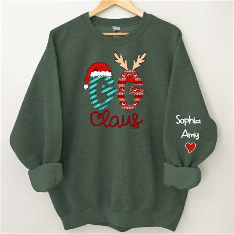 Lofaris Grandma And Kids Claus Custom Christmas Sweatshirt