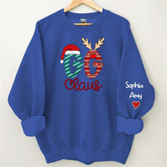 Lofaris Grandma And Kids Claus Custom Christmas Sweatshirt