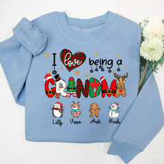 Lofaris Christmas I Love Being A Grandma Sweatshirt