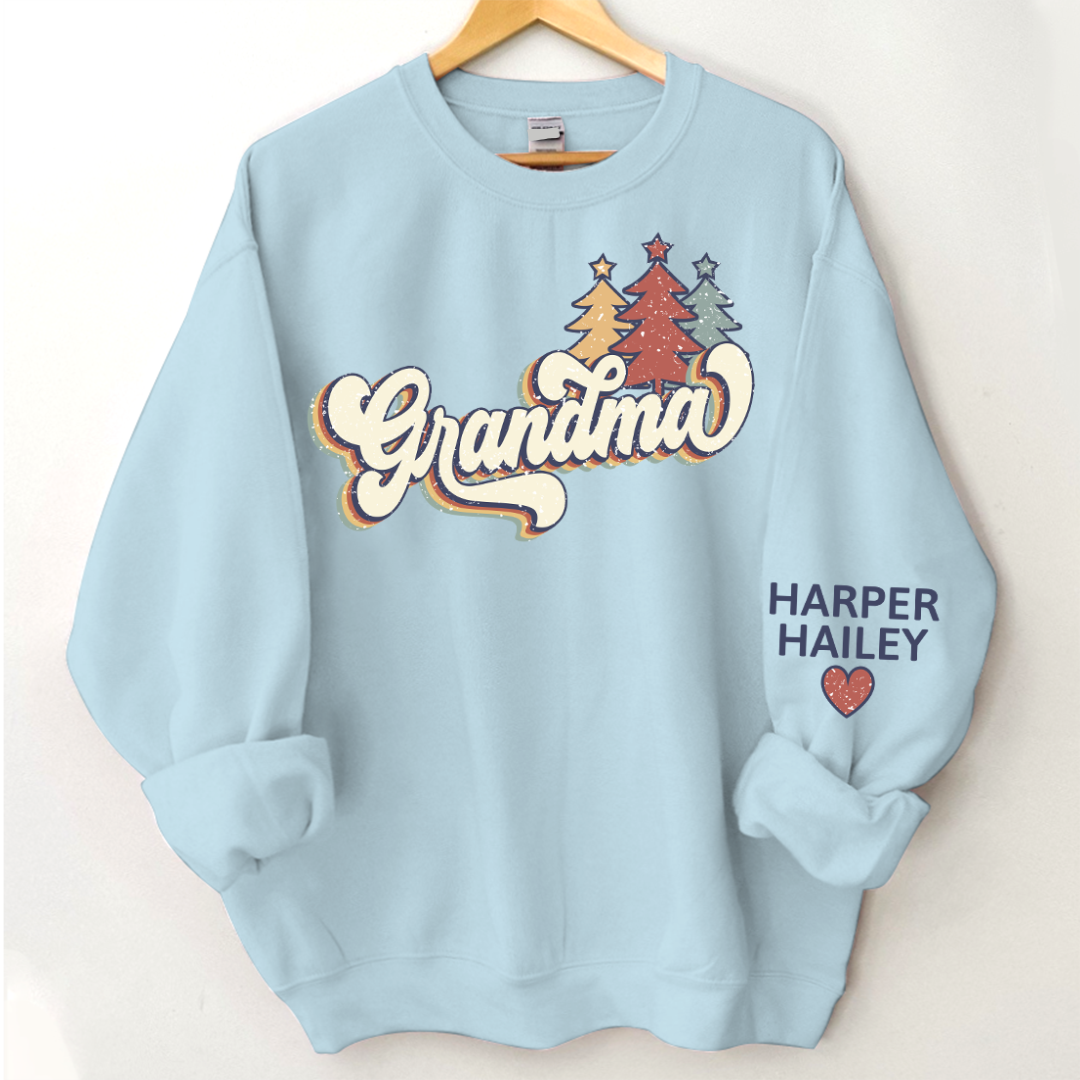 Lofaris Grandma Custom Christmas Tree CTH01 Sweatshirt
